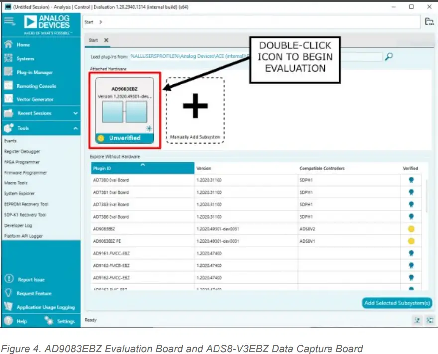 ANALOG DEVICES AD9083 ADC Evaluation Board-fig9