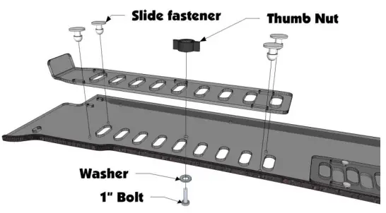 FALCON RIDGE PO-RS1-WD05 Polaris RZR RS1 Vented Front Windshield-fig2