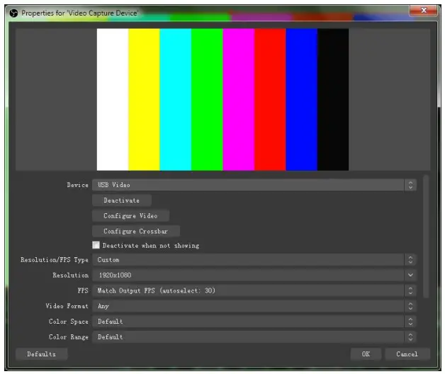 Select the capture device