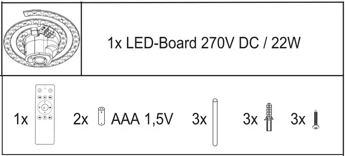 Leuchten Direkt 14287 16 LED Dimmable Ceiling Light - Figure 2