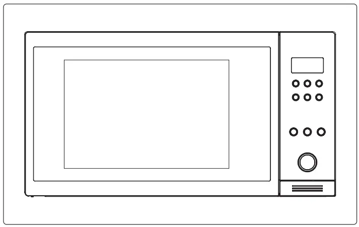 Culina UBCOMBI25SS UBCOMBI25BK 25L Electronic Microwave-fig1