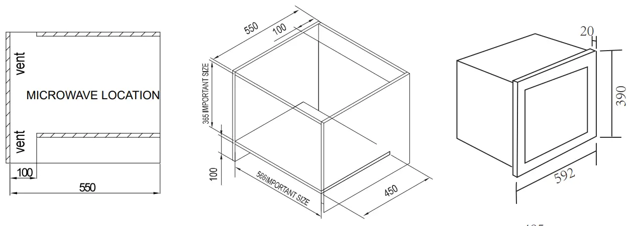 Culina UBCOMBI25SS UBCOMBI25BK 25L Electronic Microwave-fig6