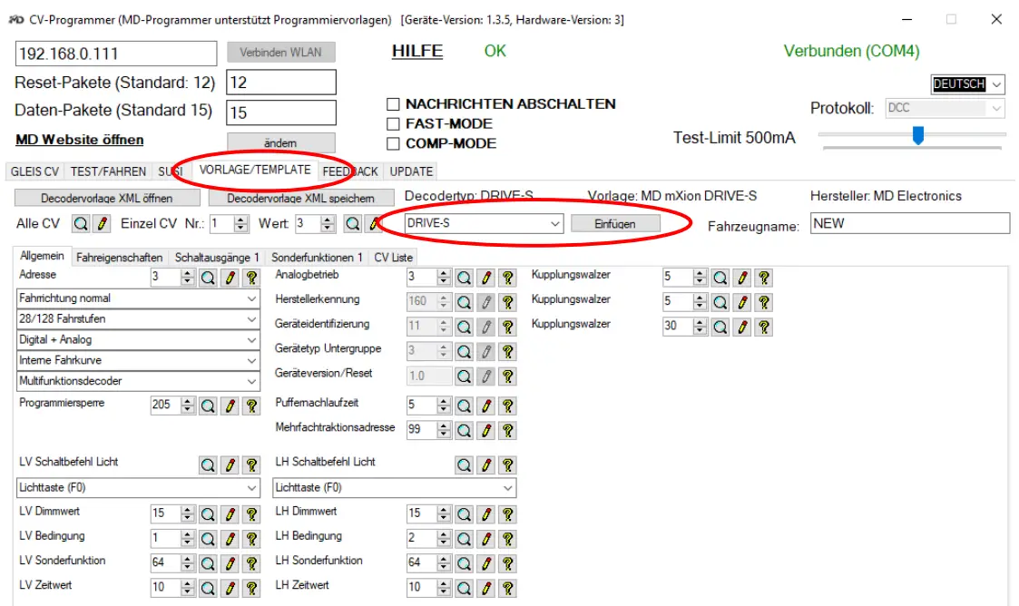 MD CV Programmer DCC Programming and Testing Unit - 5