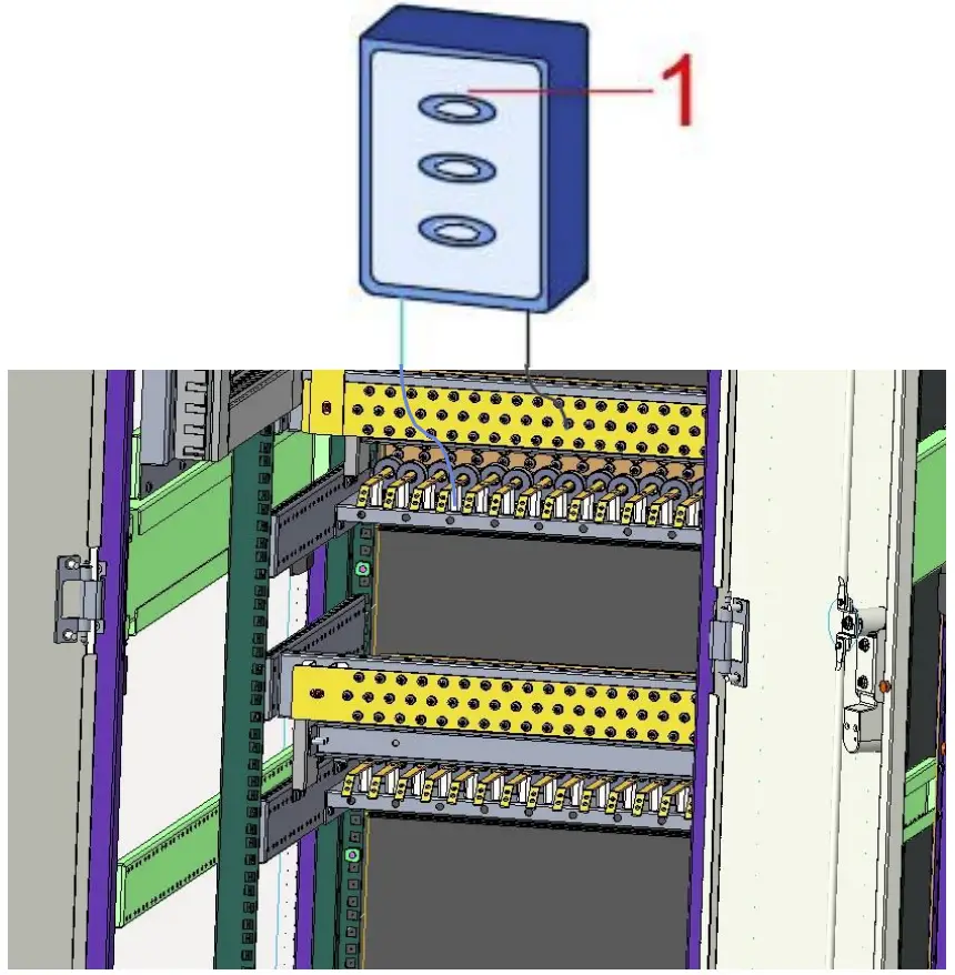 Install the output cable