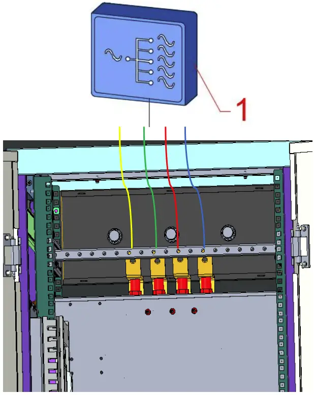Wiring diagram of AC input cable