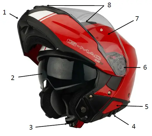 G-MAC Glide Evo Modular Helmet-fig-1