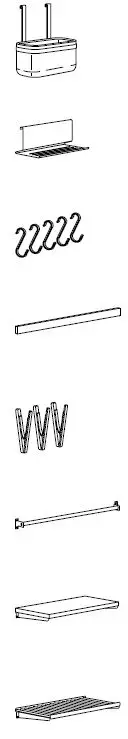 IKEA KUNGSFORS Storage Series Wall Grid-6