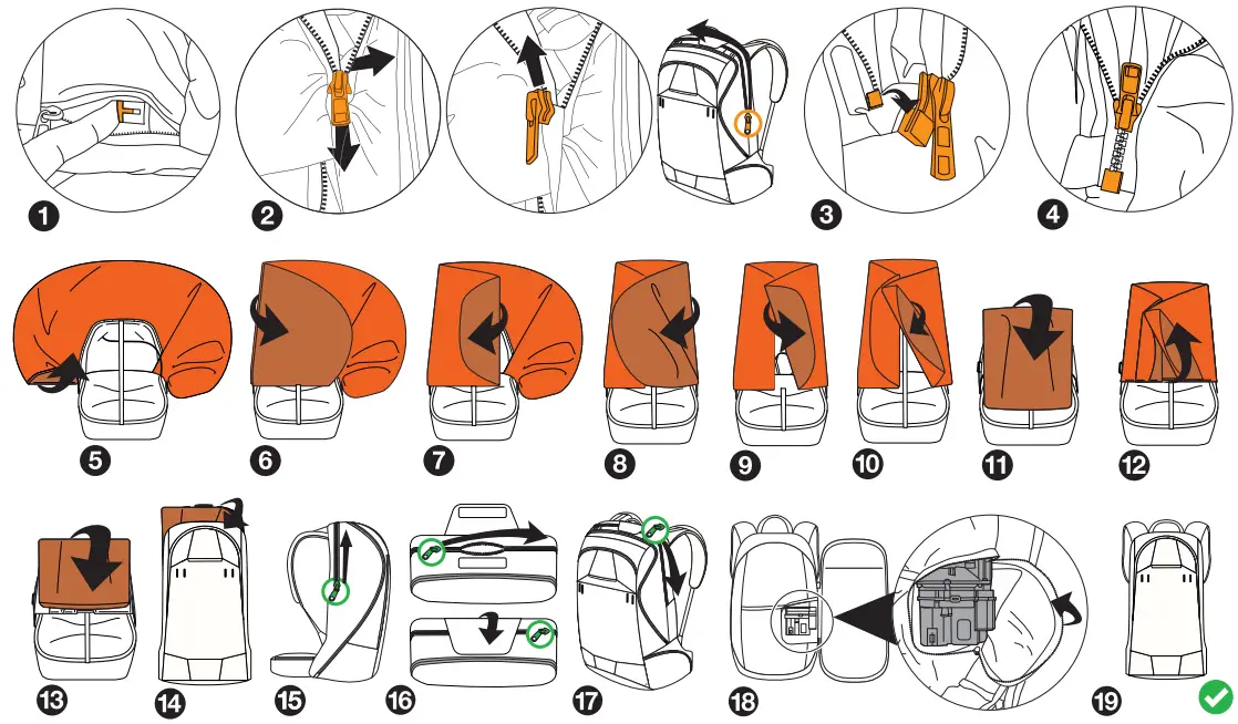 DEFLATING AND RE-FOLDING THE AIRBAG