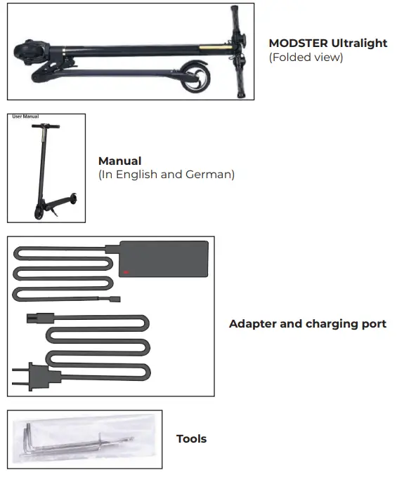 MODSTER Ultralight Electric Scooter - fig 1
