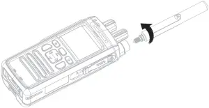 MTP3100 - Attaching the Antenna