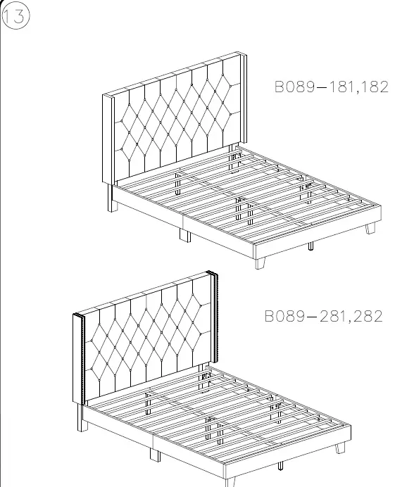 ASHLEY B089-181 Queen Upholstered Bed 11