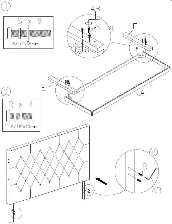 ASHLEY B089-181 Queen Upholstered Bed 5