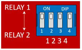 EMX INDUSTRIES WEL-200 Wireless Edge Link Receiver - On the RX board, set DIP switches 1 through 4