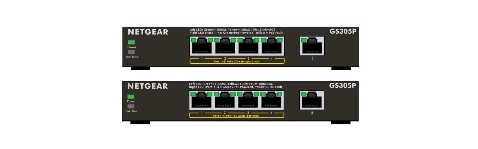 Netgear Gs305pv3 5-port Poe+ Gigabit Ethernet Soho Unmanaged Switch Installation Guide