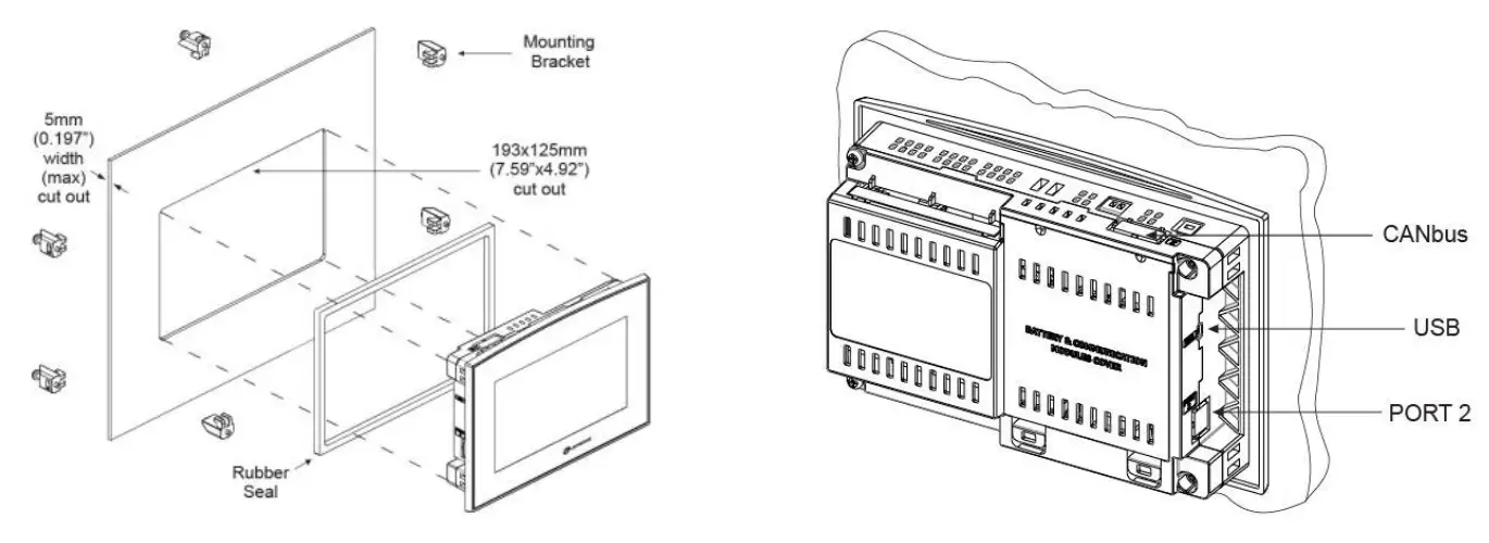 UNITRONICS SM35-J-TA22 HMI Display Unit 7