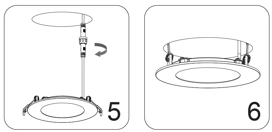 GE Lighting CAN06DW100R9RTWTNRO Remote Control Wafer Light 5