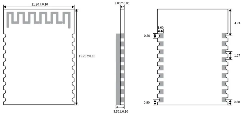 Nation NSM B01 Bluetooth Module - Pin Assignment of NSM-B01