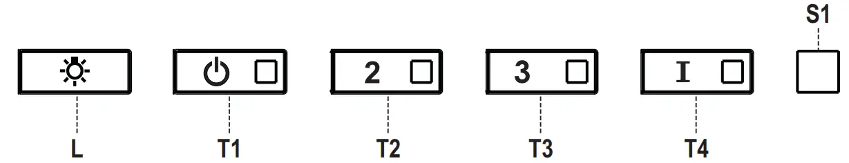 AEG DGE7670HB Cooker Hood - CONTROLS