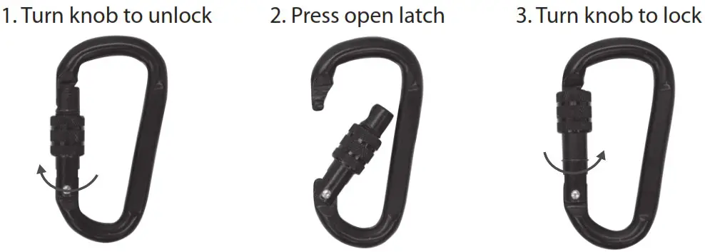 RIVERS EDGE RE793 8ft Climbing Rope - INSTRUCTIONS 3