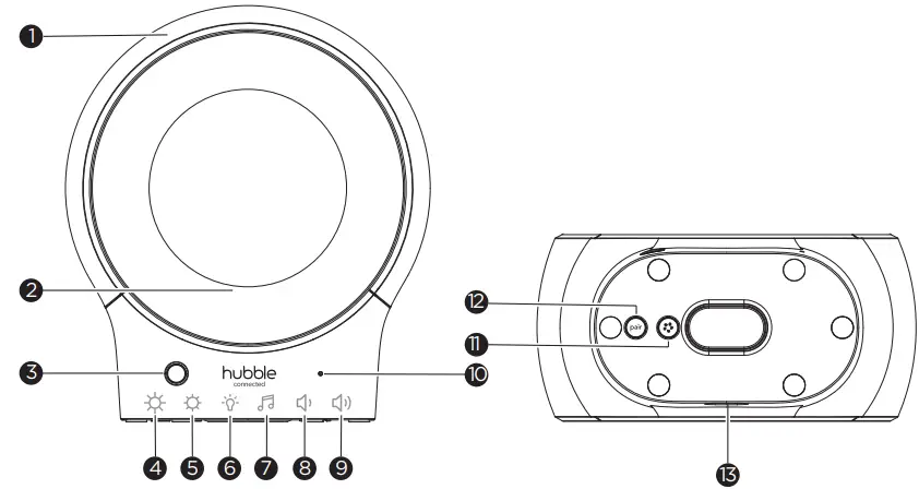 hubble-Eclipse-Smart-Wi-Fi-Audio-Monito- and-Soother-With-Night-Light-and-BT-Speaker-FIG-1