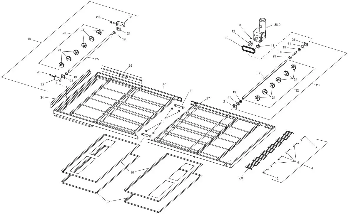 Middleby Marshall PS540-Series Ovens PS540E - CONVEYOR Parts List