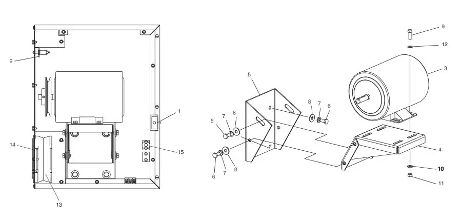 Middleby Marshall PS540-Series Ovens PS540E - MACHINERY COMPARTMENT Parts List