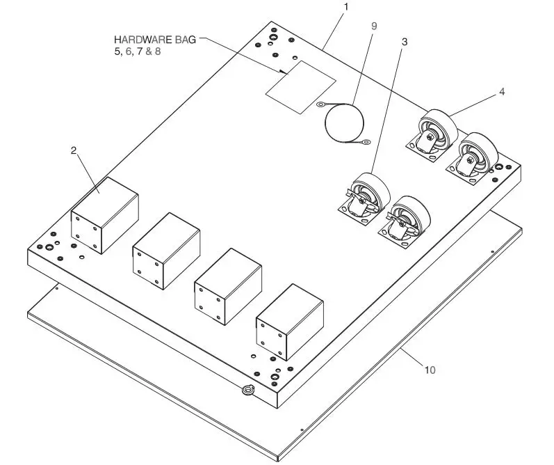 Middleby Marshall PS540-Series Ovens PS540E - Model PS540 Double Oven Option Base with Legs and Top