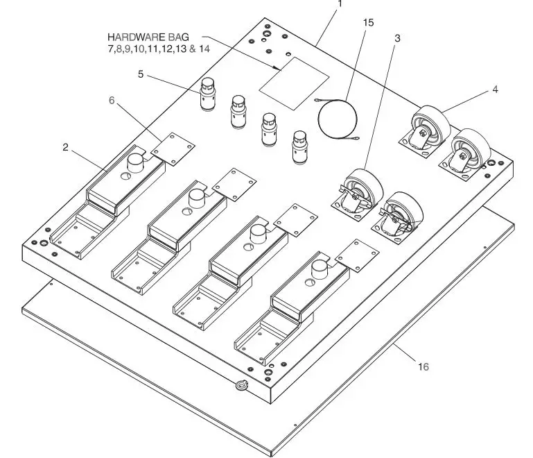 Middleby Marshall PS540-Series Ovens PS540E - Model PS540 Triple Oven Option Base with Outriggers and Top