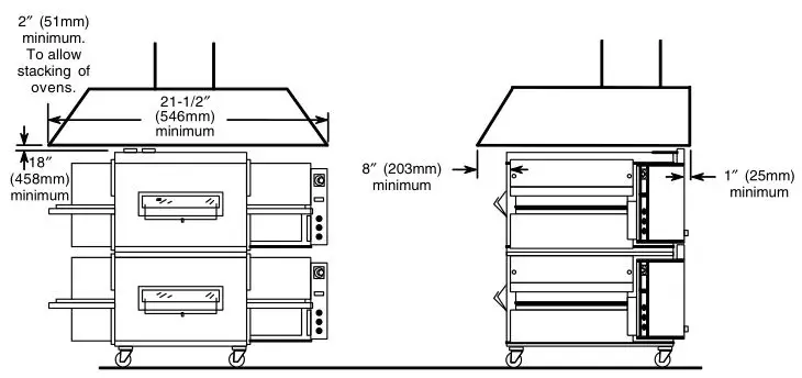 Middleby Marshall PS540-Series Ovens PS540E - Vent Hood