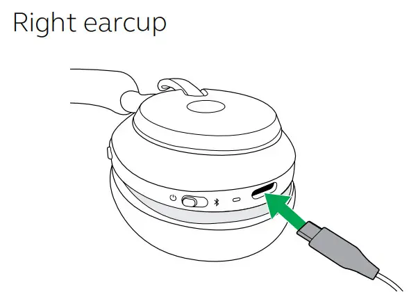 Jabra Evolve2 65 UC Wireless Headphone- Jabra charging