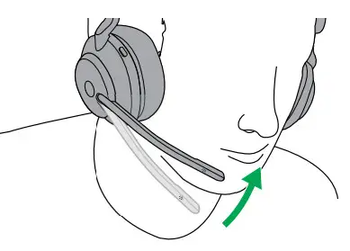 Jabra Evolve2 65 UC Wireless Headphone- mouth