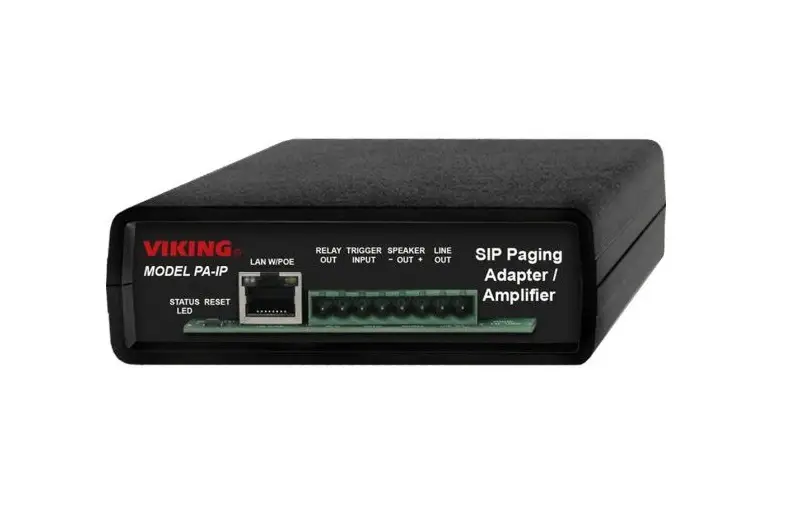Viking Pa-ip Sip Multicast Paging Adapter With Amplifier User Guide