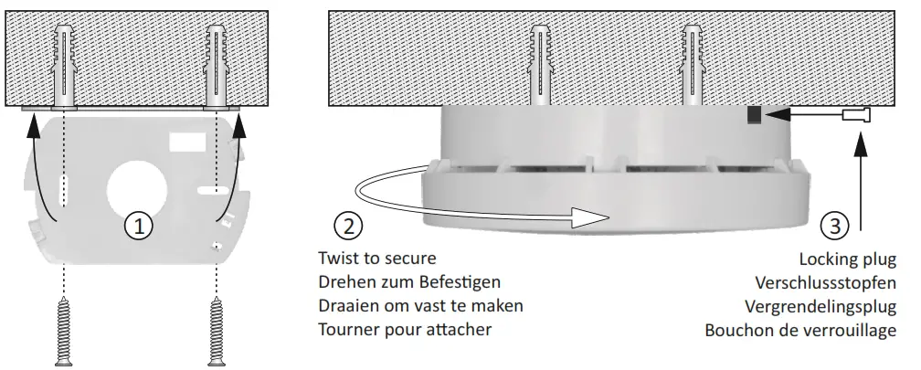 ELRO FS9010 Smoke Alarm - Ceiling moun