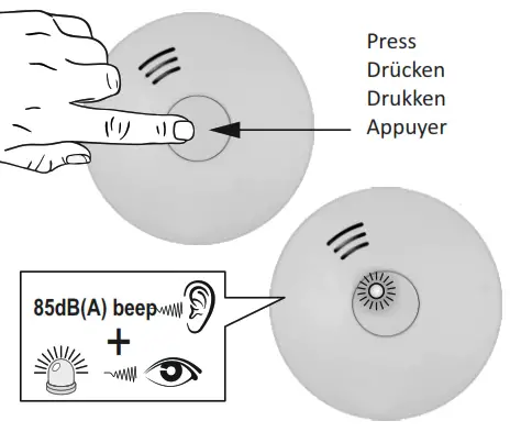 ELRO FS9010 Smoke Alarm - Testing