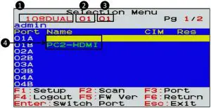 2nd-tier Selection Menu