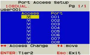 Port Access Setup