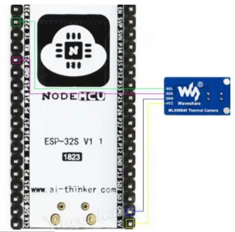 Waveshare Thermal Camera MLX90640-D110 - ESP32