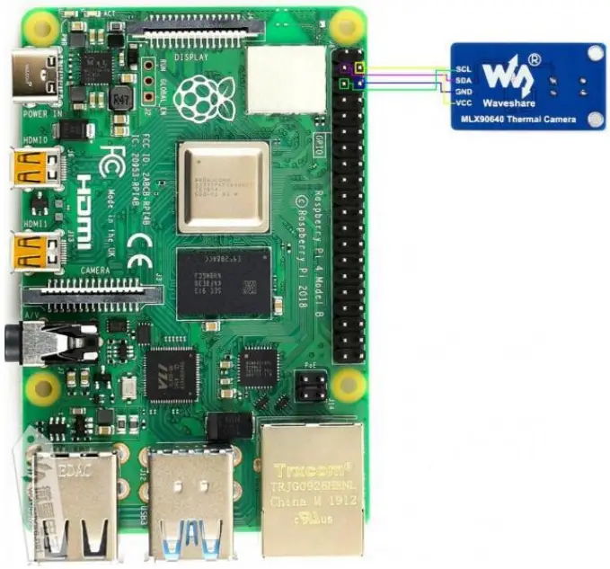 Waveshare Thermal Camera MLX90640-D110 - HARDWARE