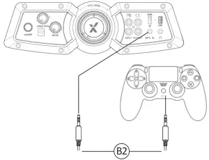 X Rocker 5134801 2 1 Bluetooth Gaming Chair with Vibration - Controller