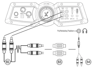 X Rocker 5134801 2 1 Bluetooth Gaming Chair with Vibration - Wired connection