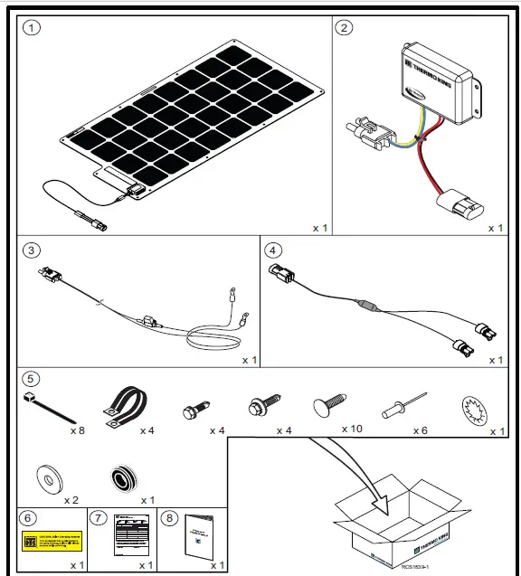 THERMO KING ThermoLite 110W Solar Panels FIG 1