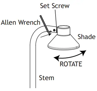 AMP Lighting APL 3027 4 B BZ ArchPro Path and Area Light Lamp Ready - Adjust Shade Direction