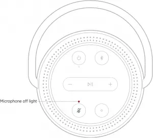 Microphone off light