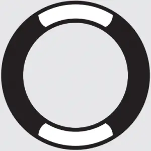 Solid white then fades to black on top and bottom