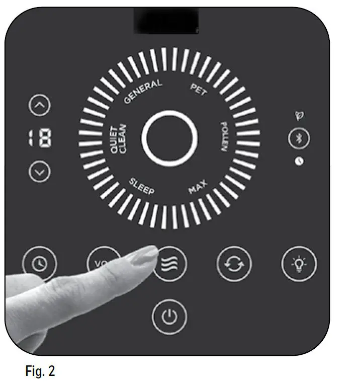 Honeywell HFD360 SERIES Air Genius 6 Bluetooth Smart Air Purifier Odor Reducer-3