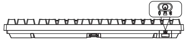 G TEK GA CBKB87TRI CYBORG 1000 TKL Mechanical Gaming Keyboard - Wireless