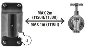HOLMAN 10m 1110H Retractable Hose Reel - BRACKET