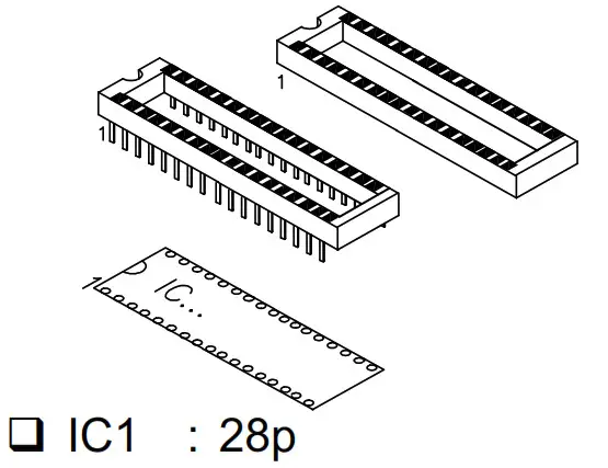 WHADDA K4401 Sound Generator - IC socket