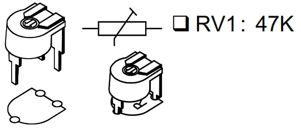 WHADDA K4401 Sound Generator - Trim potentiometer