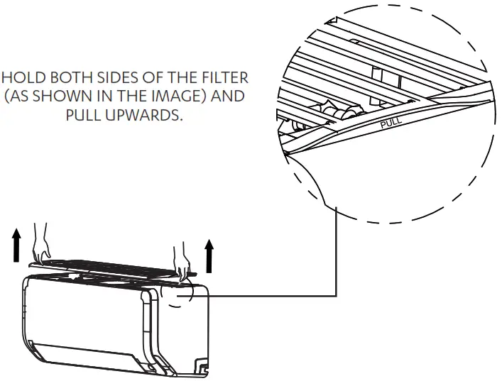 Actronair WRE 035CS Wall Hung Split System - FILTER
